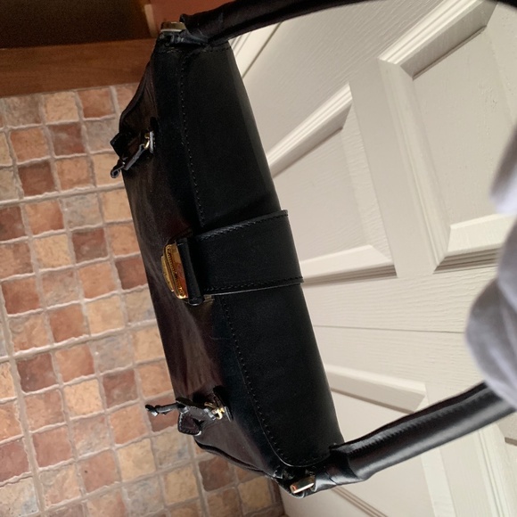 Valentina Black Leather Handbag - Picture 5 of 16